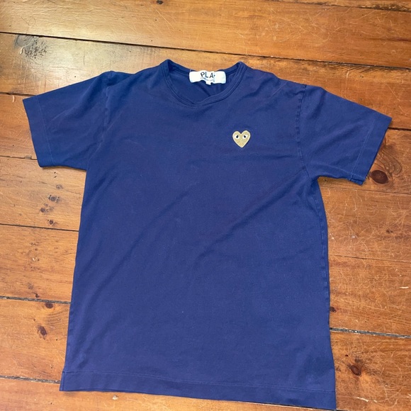 Comme Des Garçon PLAY Navy Blue Gold Heart Size XL - Picture 2 of 5